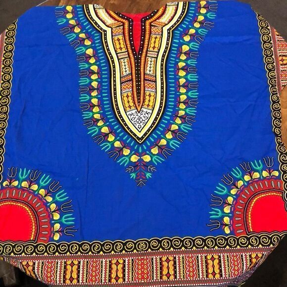 Big Mama Dakishi shirt bright blue one size NWOT - Picture 6 of 8